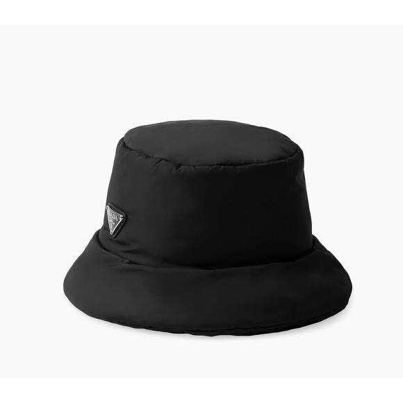 PRADA Padded Re-Nylon Bucket Hat Puffer Bucket Hat Triangle Logo L Large CLASSIC - Picture 8 of 8